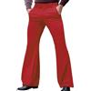 Oanviso Pantaloni Uomo Zampa Elefante Stretch Eleganti Elasticizzati Estivi Classici Pantaloni da Abito Campana Ufficio Casual Business Rosso XL