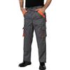 MAZALAT work wear Pantaloni da Lavoro Uomo Multitasche, Taglie Grandi S-3XL, Salopette da Lavoro, Tuta da Lavoro Uomo, Blu, Nero, Bianco, Riflettenti, Grigio/Arancia, 60