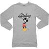 United Labels Disney Mickey Mouse - Camicia da notte da donna, a maniche lunghe, colore grigio, grigio., S