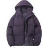 Generisch Giacca invernale da donna, calda piumino, giacca a buffer, giacca trapuntata foderata, leggera, con cappuccio, per le mezze stagioni, per adolescenti, ragazze, piumino con tasche, ultraleggero