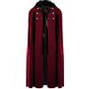 PAIDAXING Cappotti da uomo in misto lana maschile Halloween vintage Steampunk con lacci mantello cappotto con cappuccio in peluche solido mantello giacca invernale per uomo alto