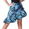 YAOTT Donna Gonna da Ballo Salsa Tango Gonne Aderente Irregolare con Coulisse Costume da Flamenco di Danza Latina Abbigliamento da Ballo Gonna Swing con Volant