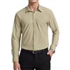 Enlision Camicia Uomo Manica Lunga No Stiro Elasticizzata Elegante Camicia che non si Stropiccia Uomo con Bottoni Antigrinza Taglio Regolare Formale da Ufficio con Tasca