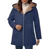 Generic Giacconi Invernali Donna Piumino Lungo Donna Giacca Casual Da In Cotone Caldo E Spesso Con Vita Media Europea E Americana Piumino Giacche Invernali Cappotto Invernale Navy L