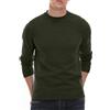Hisir Maglione Uomo Invernale Girocollo Manica Lunga Caldo e Morbido Classico Top per Uomo