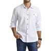 Enlision Camicia Bianca Uomo Manica Lunga Casual No Stiro Camicia da Lavoro Uomo Cotone Regular Fit 2XL