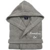 Cieffepi Home Collections Solo Mio Basic Accappatoio Personalizzato con Cappuccio in Morbida Spugna idrofila di Puro Cotone (XL, Tortora)