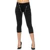 Elara 3/4 Jeans Donna Stretti Vita Alta Capri Chunkyrayan C9362D-F15 Black-44 (2XL)