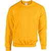 TICTEX Felpa Girocollo per Uomo in Cotone - Felpa Basic Senza Cappuccio per Uso Quotidiano e Abbigliamento da Lavoro - Gold, S