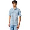 Wrangler - Camicia Uomo - vestibilità Regular - SS Western Shirt - Blue Shadow