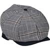 Riki Browns Coppola Irlandese, Principe di Galles, 50% Lino 50% Cotone, Blu e Beige, Taglie S-XL