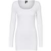 Vero Moda Camicetta a Maniche Lunghe, Confezione da 2, Iris Nero, M
