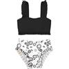 BeLikeFish Bikini Bambina, Costume 2 Pezzi 5-14 Anni, Asciugatura Rapida, Fantasia Carina