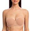 MELENECA Donna Reggiseno Senza Spalline Invisibile con Ferretto con Coppe Grandi