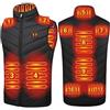 HSOSK Gilet riscaldato da uomo per attività all'aria aperta: giacca riscaldata a 11 zone, riscaldata tramite USB, per escursionismo, sci, campeggio, caccia, pesca, equitazione