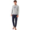 KYROS 3108 Pigiama da Uomo in Cotone Art. KYP865 Grigio Chiaro Melange M