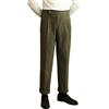 Generic Pantaloni da uomo in velluto a coste 9-Wale con tasche, pantaloni eleganti a costine di alta qualità, gamba dritta, adatti per lavoro e casual (M-XXL), Verde, XXL