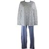 Linclalor Pigiama Donna Caldo Cotone Serafino Art.92626 Taglie Forti 46-64 (Panna Essenzio, 48)
