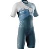 VOXCAUTQ Tuta da Triathlon a Maniche Corte da Uomo,Abbigliamento Ciclismo monopezzo MTB Body Trisuit Cycling Skinsuit,2024 Nuovi Tuta da triathlon da uomo
