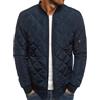 Oanviso Giacca Uomo Invernale Calda Giubotto Trapuntata Leggera Mezza Stagione Giacche Antivento Imbottito Casual Piumino Regular Fit A Blu Scuro L