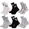 Ozabi Calzini da donna DISNEY MINNIE, Confezione da 6 Coppie 0443, 36-41