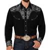Oanviso Camicie Cowboy Uomo Casual Vintage Camicia B 14 M