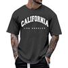 ORANDESIGNE Maglietta Uomo T-Shirt A Maniche Corte Tee Oversize Girocollo Stampa Spalle Scese Estivi Camicetta Streetwear Sportivi Tops B Grigio Scuro 3XL