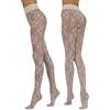 Sarah Borghi Loulou Collant Donna Fantasia 20 Denari, Calze Donna Fantasia Floreale Effetto Pizzo con Riga Posteriore, Made in Italy (avorio, 3)
