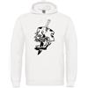 MAGLIERIA CONFORTI Felpa con Cappuccio Machete Rap Hip Hop Salmo Uomo Donna Ragazzi Unisex (IT, Testo, M, Regular, Regular, Bianco)