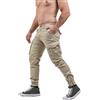 Instinct Pantaloni Cargo Uomo Estivi Slim Fit Tasconati con Tasche Laterali Militari da Lavoro Trekking Outdoor Pantaloni Multitasche Leggeri Traspiranti in Cotone Primavera Estate