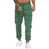 Yageshark Pantaloni da Jogging Pantaloni da Allenamento da Uomo Pantaloni Sportivi Larghi Pantaloni della Tuta Lunghi Pantaloni a Quadri per Il Tempo Libero da Uomo (Verde Chiaro,XL)