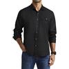 Enlision Camicia Nera Uomo Manica Lunga Casual No Stiro Camicia da Lavoro Uomo Cotone Regular Fit L