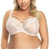 Gorsenia Reggiseno Non Imbottito Trasparente con Pizzo K496 Paradise, Beige Chiaro,3I