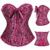 SilverChry Corsetto per Donne, Corsetto Stringivita, Bustino Donna Elegante, Bustier Donna Corpetto Top, Sexy Overbust Corsetti Bustino Vintage Gotico