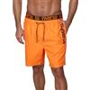 riverso RIVBobby - Costume da Bagno da Uomo, Pantaloncini Corti, Estivi, Sport, Spiaggia, con Coulisse, 100% Poliestere, Nero, Verde, Arancione, Rosso, S, M, L, XL, XXL, 3XL, 4XL, 5XL