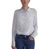 Posh Gear Donna Blusa de Seta Collettoseta 100% Seta, Grigio, M