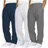 Generico 3pc Pantaloni Tuta Uomo Larghi Eleganti per Allenamento - Vita Elastica con Tasche Multiple per Casa Palestra Corsa attività Sportiva Jogging e Tempo Libero