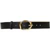 TWINSET Milano Cintura con Fibbia Sagomata Art. 251TA4120 (Nero, L)
