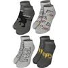 United Labels Harry Potter Hogwarts - Calzini da uomo, confezione da 4 pezzi, colore: grigio, Grigio, 39-42 EU