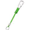 KeyUnity KC04 Portachiavi con cordino da paracadute, cordino intrecciato con anello portachiavi e perline in acciaio inox, moschettone multiuso per appendere borracce, borsa per fotocamera, Verde