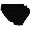 RAGNO SPORT Confezione 3 Slip Uomo artcolo 60144R Stretch Cotton, 020T Nero, Taglia 4
