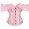 Generico Donna Corsetto Elegante Corsetto Bustino Shapewear per Donne Costume Corpetto Modellante Push Up Lingerie Stringivita Bustier in Pizzo Bustino Corsetti per Donne Carneval (S)