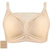 Generic Reggiseno Post-operatorio For Mastectomia In Cotone Con Tasche Senza Ferretto A Copertura Totale For Tutti I Giorni(Beige,44/100A)