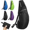 Risipu Borsa a Tracolla Pieghevole Leggera Unisex da 9L Nero, Ideale per Escursionismo, Ciclismo, Viaggi all'aperto, Nero, Taglia Unica