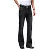 Generic Jeans para Hombre Jeans a Zampa d'elefante Vintage Anni '60 e '70 Pantaloni in Denim da Discoteca Abiti Larghi Nero 30