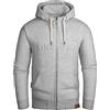 Grin&Bear Uomo Felpa con Cappucio con Disegno Goffrato Grigio Melange, XXL, GEC017