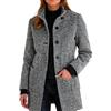 MOKBAY Cappotto in Lana Donna Cappotti Invernali Eleganti Autunnale Giacca Invernale Curvy Termica Cappotto Corto Lana Cappottino Oversize Giacca Invernale Donna Curvy S