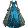 Meaunzyl Costume Halloween Abito Principessa Donna Barocco Rococò Costume Da Dama Dell'800 Abito Vittoriano Manica Tromba Palazzo Vestito Gotico Pizzo Vintage Costume Carnevale Vesiti Per Feste Di Halloween