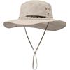 AYPOW Cappello da Pescatore Taglie Forti XL XXL per Uomo, Tesa Larga Leggero Traspirante UV Cappelli da Sole Estiva, UPF50+ Impermeabile Asciugatura Rapida Pieghevole Bucket Hat Boonie Cappello Safari