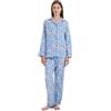 Amaxer Set Pigiama Caldo da Donna in Flanella 100% Cotone Set Pigiama Autunno e Inverno